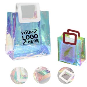 Holographic Clear Stadium Tote - Security Approved Purse