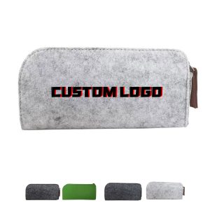 Felt Pencil Case - Custom Logo Zipper Pouch